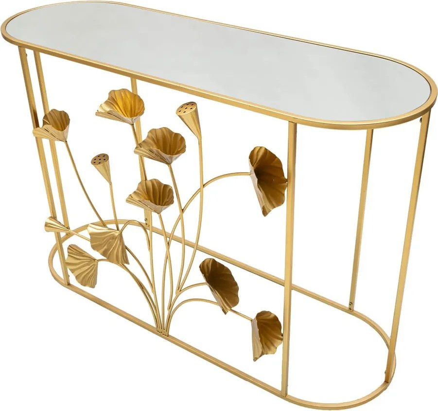 Конзолна маса в златисто 40x120 cm Flow – Mauro Ferretti