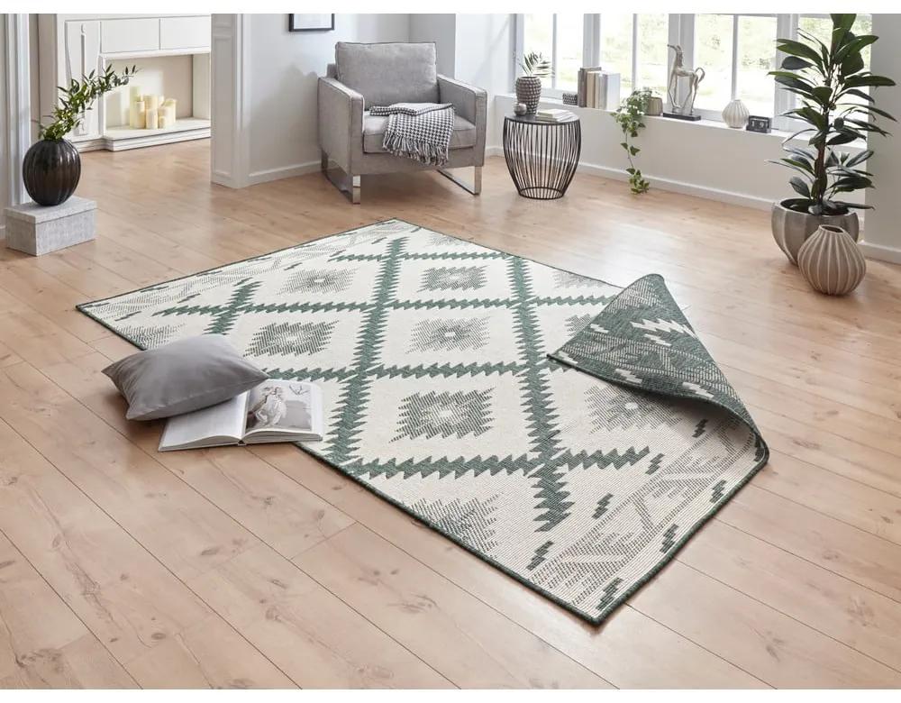 Зелен и кремав килим на открито , 230 x 160 cm Malibu - NORTHRUGS