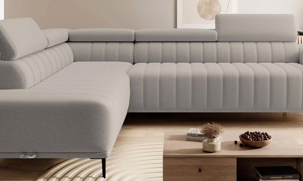 Ъглов диван Елизия-екру-ляв