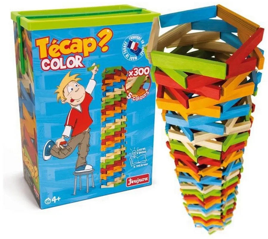 Строителна Игра Tecap Color Дървен 300 Части