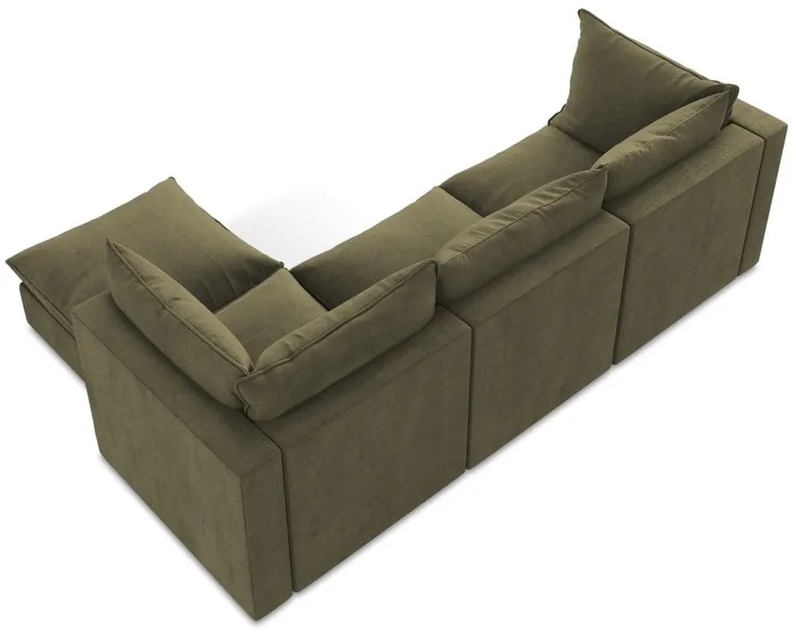 Ъглов диван в цвят каки (десен ъгъл) Manao – Makamii