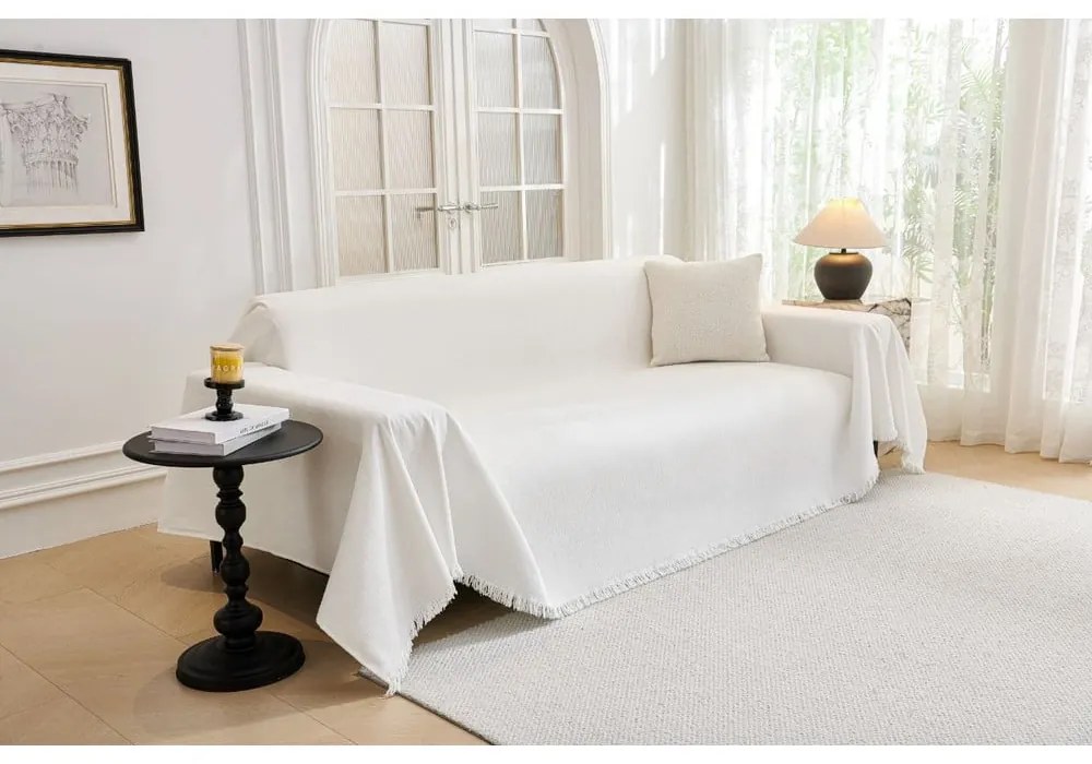 Бяло покривало за кресло 70 cm Talo – Filumi