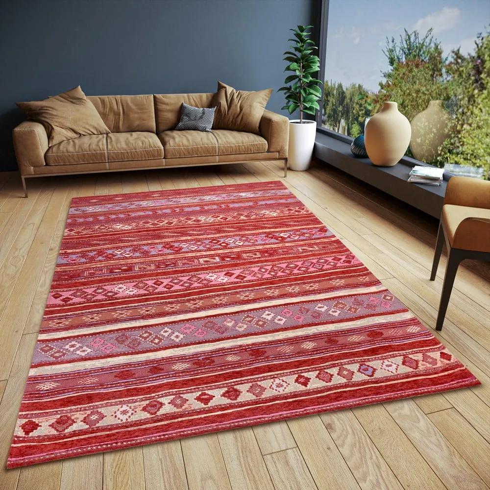 Червен килим 75x150 cm Yara - Hanse Home