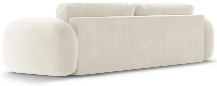 Кремав кадифен сгъваем/с място за съхранение диван 262 cm Tonale – Cosmopolitan Design