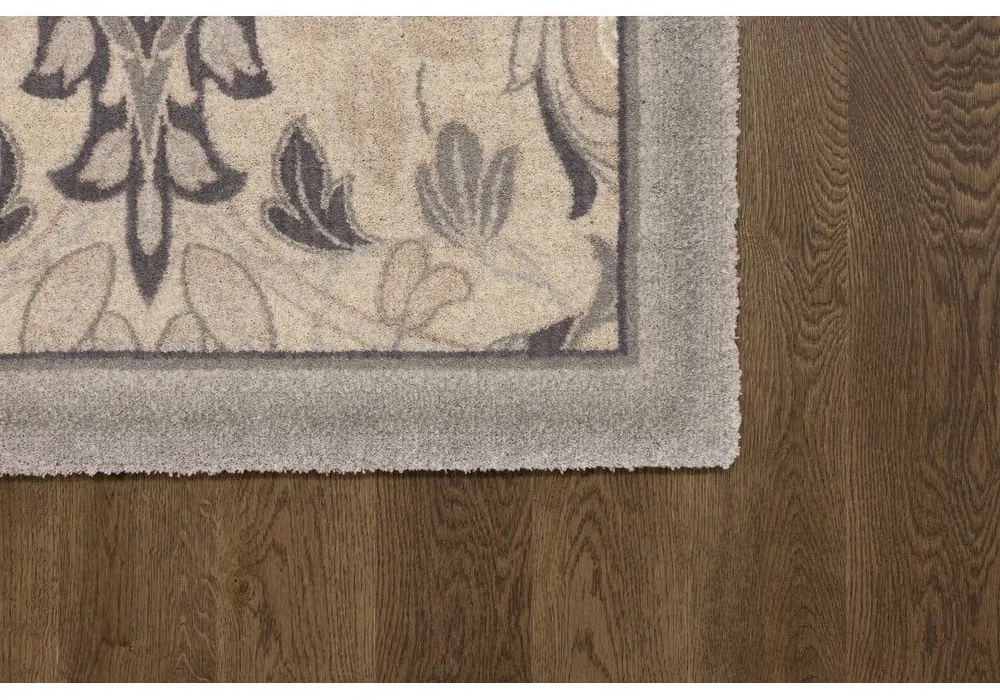 Бежов вълнен килим 133x190 cm Archie beige – Agnella