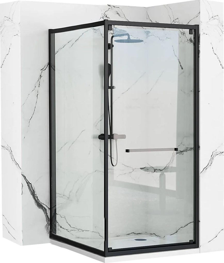 Душ кабина Rea Space In Black 80x100