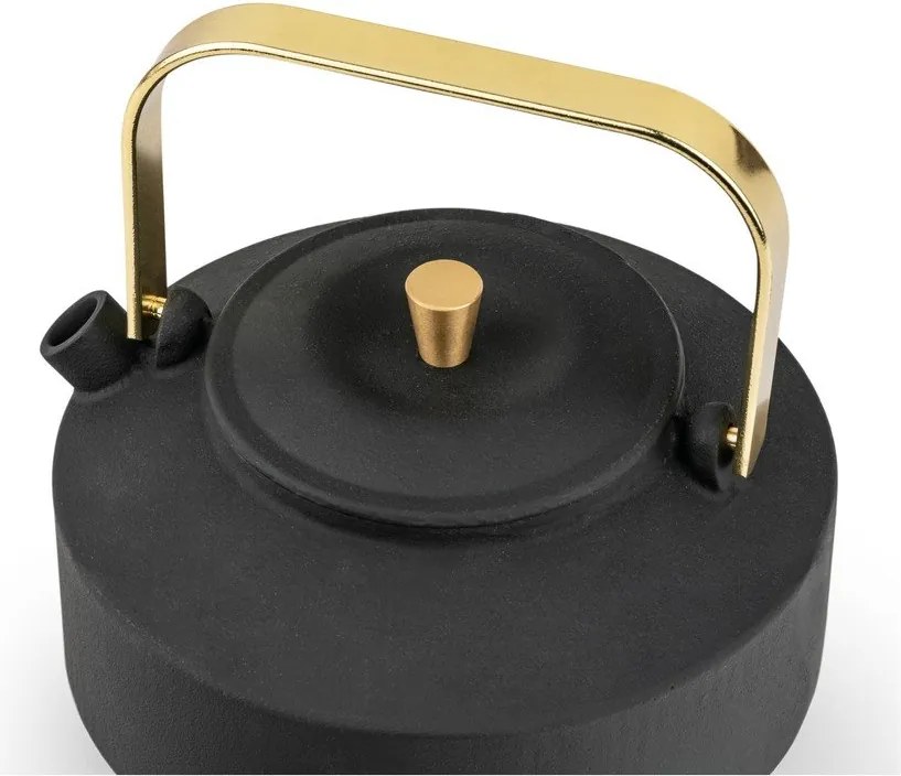Черен чугунен чайник с цедка 1 l Shangdong – Bredemeijer