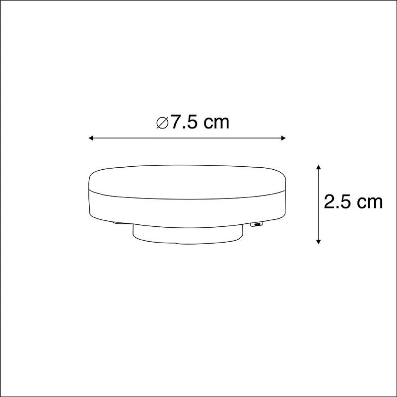 Комплект от 5 GX53 3-степенно димиране в Келвин LED лампи 3W 350 lm 3000-6500K