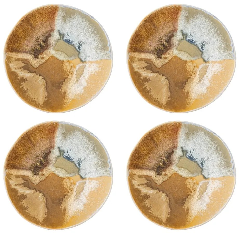 Кремави глинени купички в комплект от 4 бр. 625 ml Lacey – Bloomingville