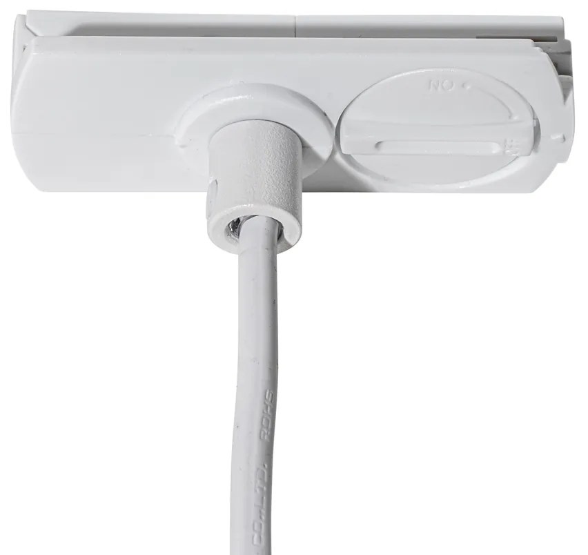 Модерно бяло висящо осветление за 1-фазова релсова система - Iconic Frini