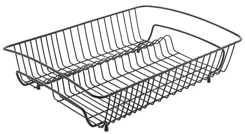 Черна неръждаема стомана правоъгълна Lava Drainer - Metaltex