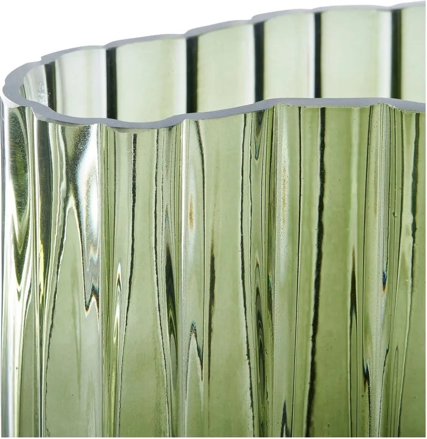 Зелена стъклена ваза (височина 26,5 cm) – House Nordic