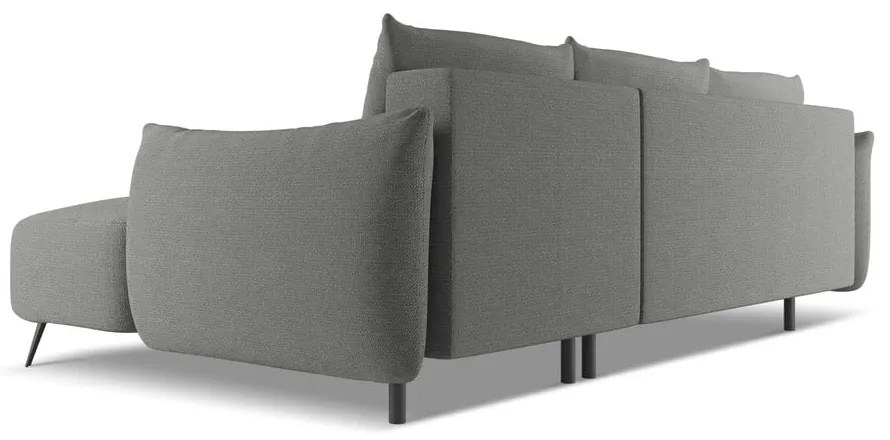 Светлосив ъглов диван (десен ъгъл) Malie – Makamii