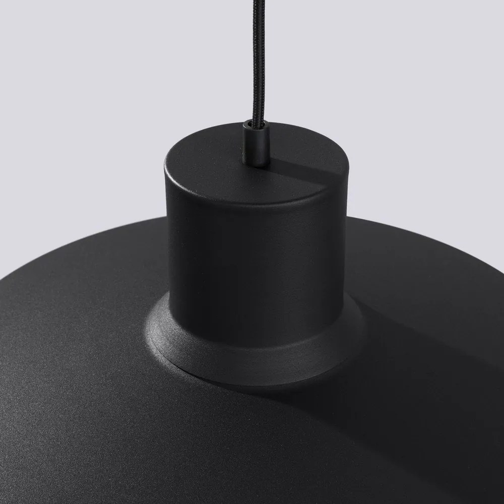 Черно висящо осветително тяло ø 35 cm Vito – Sollux