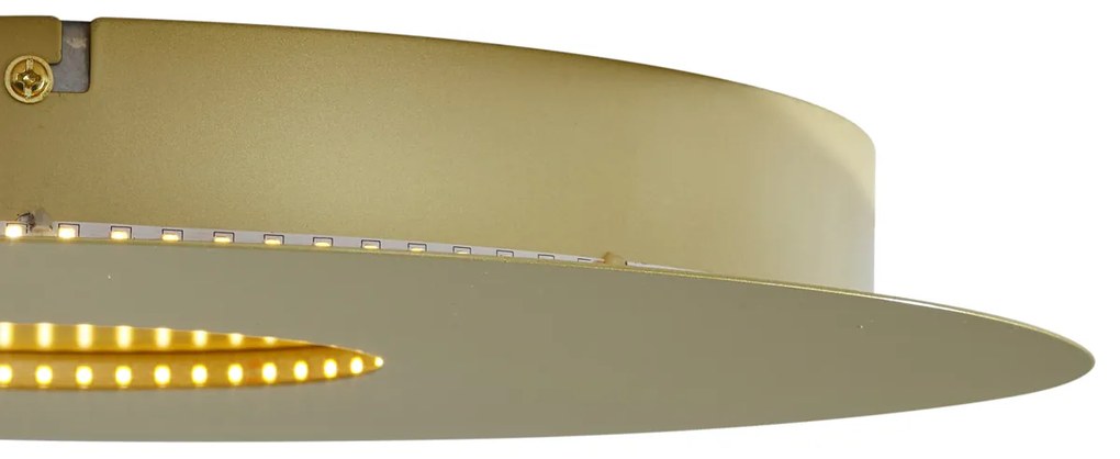 Модерна таванна лампа златна 40 см с LED 3-степенно димируема - Morning