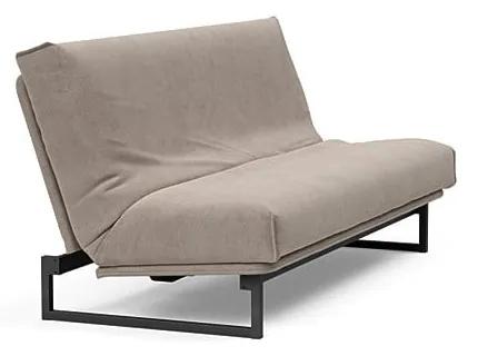 Бежов велурен разтегателен диван Nordic, 140 cm Fraction - Innovation