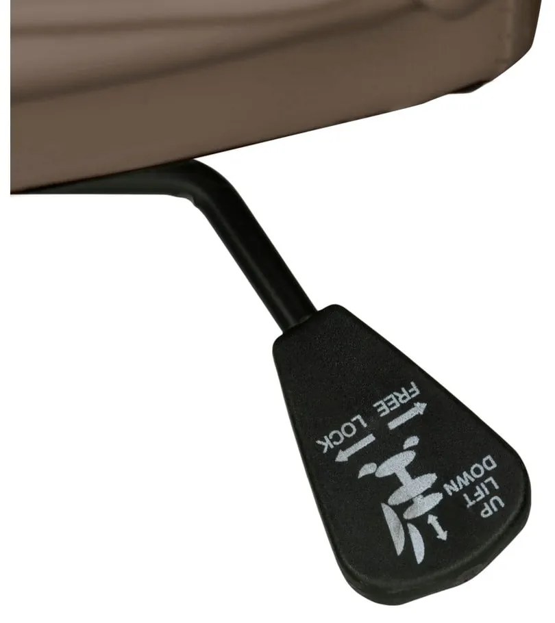 Кафяв офис стол от имитация на кожа Flori – Støraa