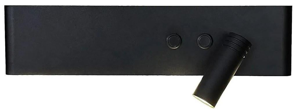 LED стенен спот RESORT LED/10W/230V + LED/3W, черен, десен