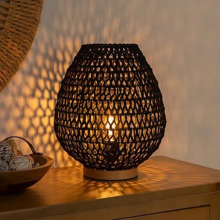 Нощна лампа atmosphera Etel, 35.5 cm - Черен