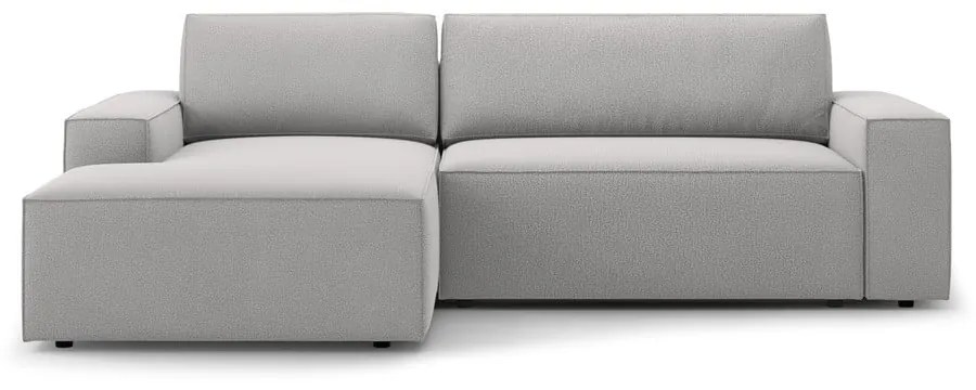 Светлосив разтегателен ъглов диван (ляв ъгъл) Jodie – Micadoni Home