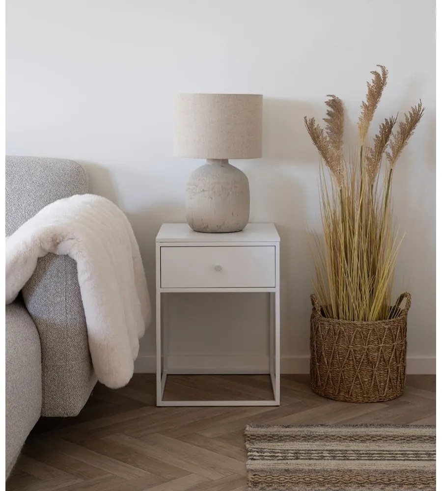 Бяло нощно шкафче Vita – House Nordic