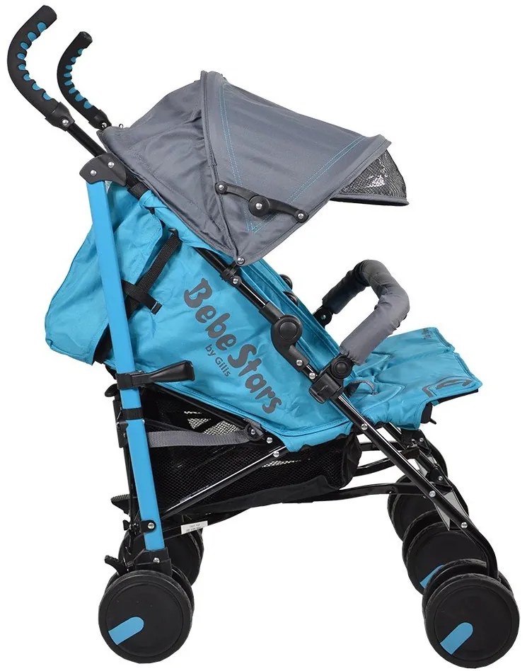 Детска количка Twin Lux Bebe Stars-Blue