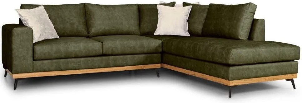 Ъглов диван Rotondo-Кипарис-Дясно