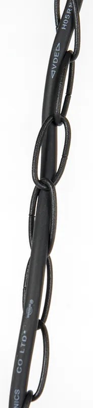 Рустикална висяща лампа за външен монтаж черна - Moreno