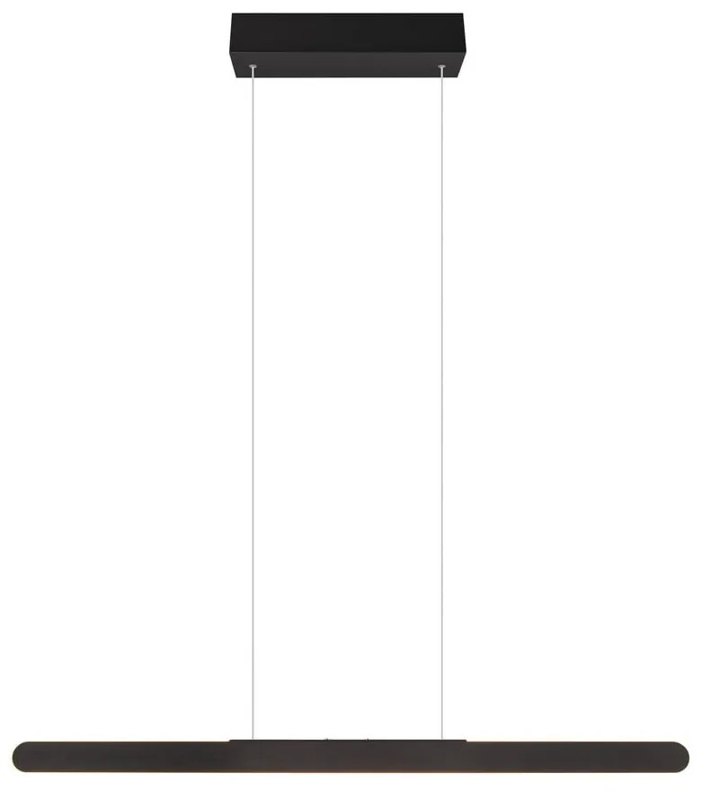 Черно висящо LED осветително тяло Helios - Trio