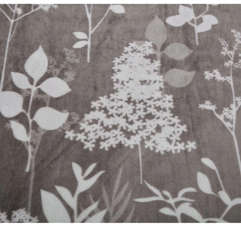 Сиво единично спално бельо от микроплюш 140x200 cm Sambuco – My House