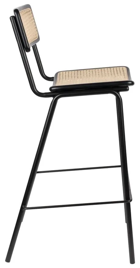 Черни бар столове от ратан в комплект от 2 106 cm Jort - Zuiver