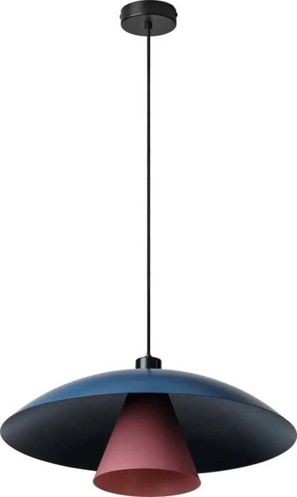 Osram - Пендел на кабел DECOR FLYING MUSHROOM 1xE27/25W/230V pr. 50 cm син