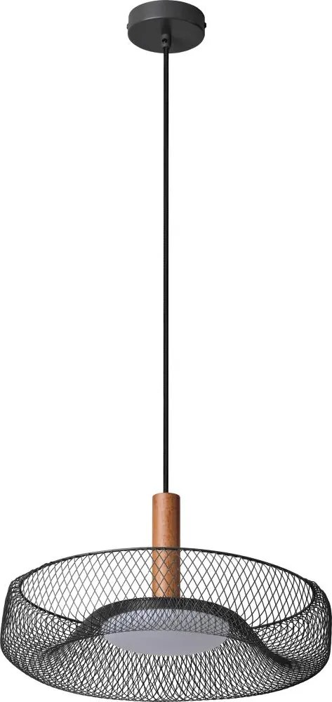 Osram - LED полилей на кабел DECOR MESH LED/18,5W/230V Ø 40 cm черен/каучукова дървесина