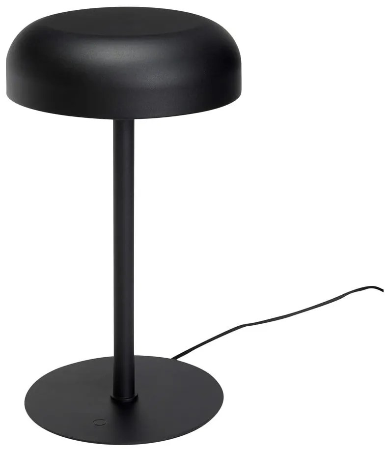 Черна LED затъмняваща се настолна лампа (височина 37 cm) Velo – Hübsch