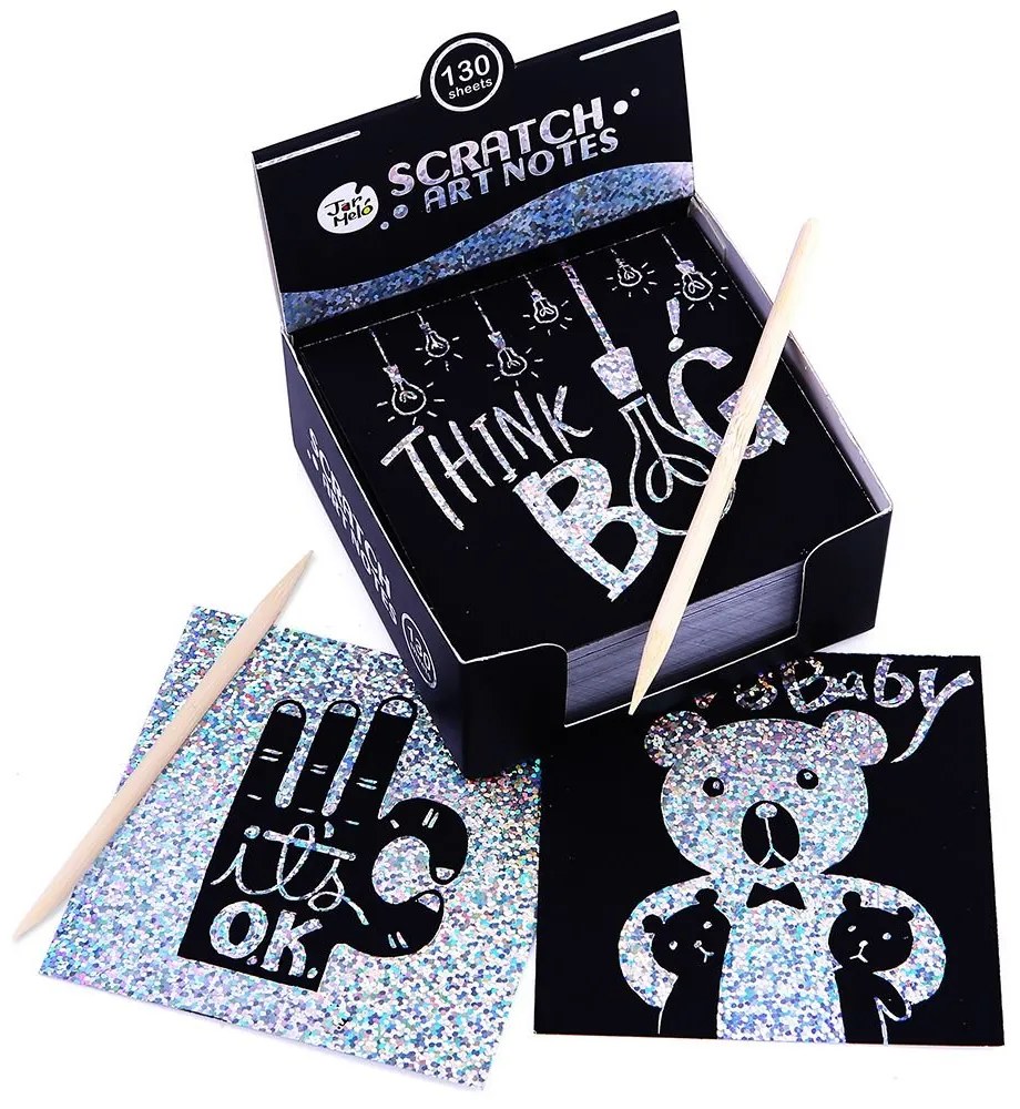 Jarmelo - Блестящи листчета за издраскване Black end White