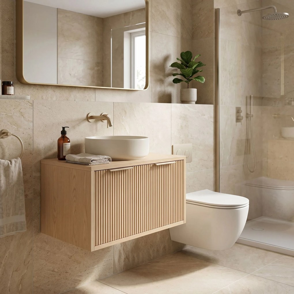 Шкаф за мивка Rea Core 60cm Beige