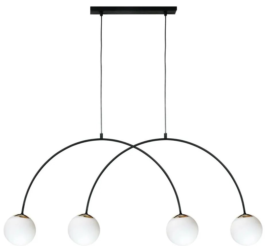 Zuma Line 1220 - Полилей на кабел BOW 4xE14/10W/230V черен