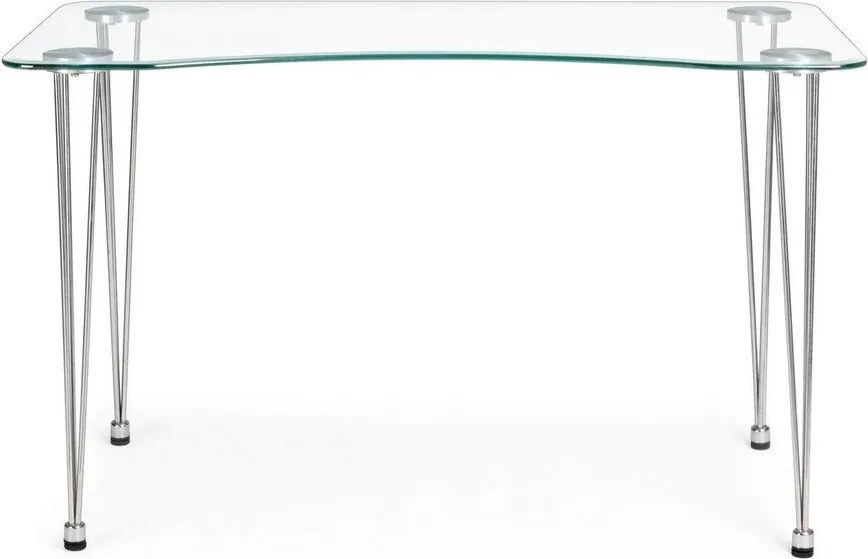 Работна маса със стъклен плот 60x120 cm Rondo – Bizzotto