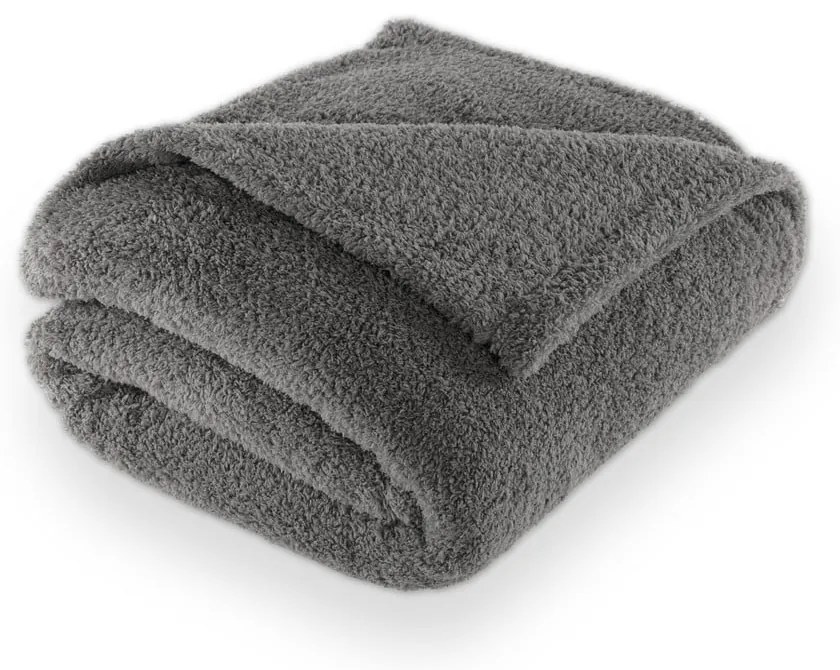 Сиво одеяло от микроплюш 150x200 cm Cocoon – Tiseco Home Studio
