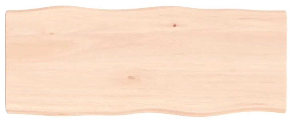 363882 vidaXL Плот за маса 100x40x(2-4) см необработено масивно дърво жив ръб