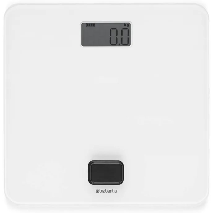 Кантар Brabantia ReNew 1004189, Работа без батерии, До 150 кг, LCD дисплей, Бял