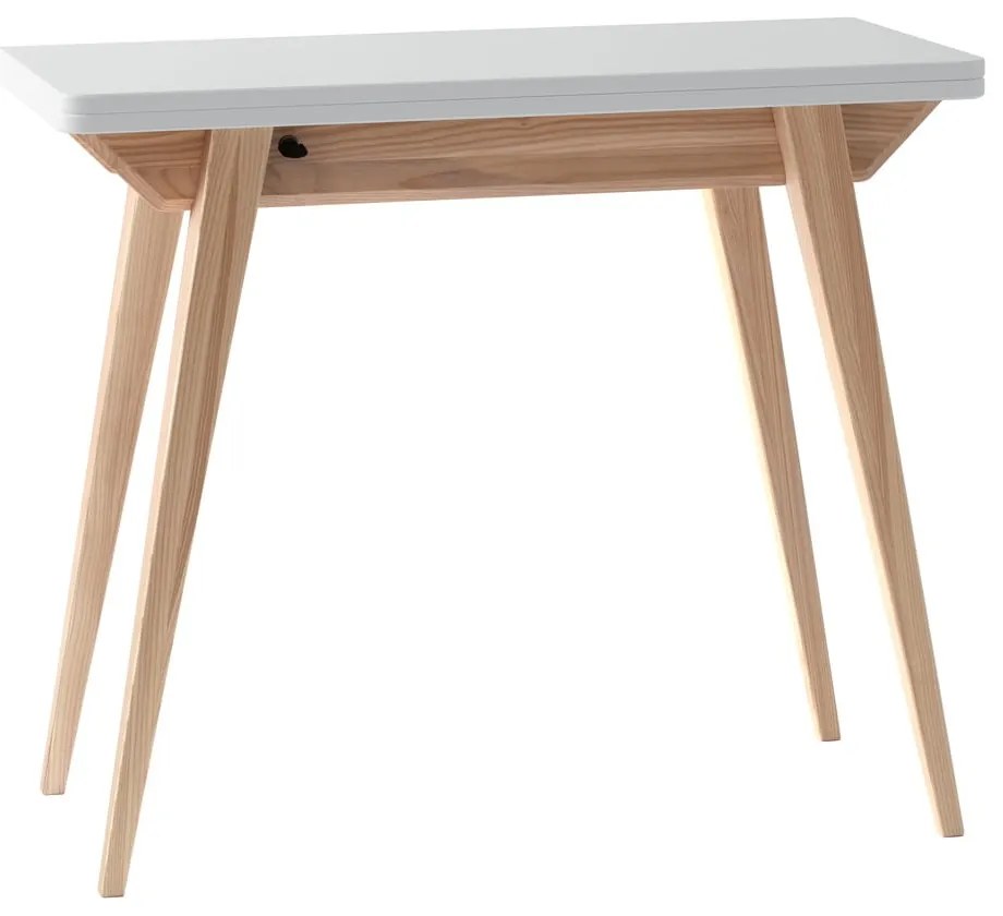 Бяла конзолна маса с бял плот 45x90 cm Envelope - Ragaba