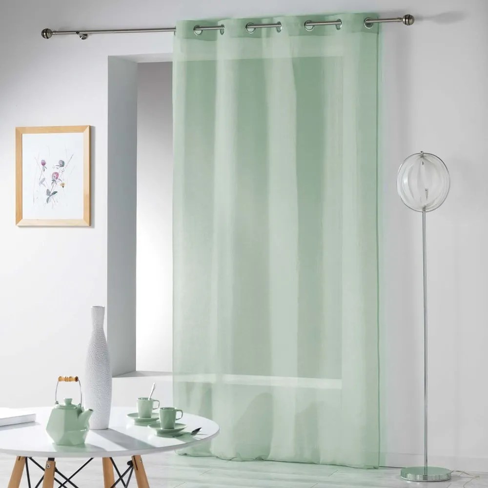 Светлозелена завеса 140x240 cm Telma – douceur d'intérieur