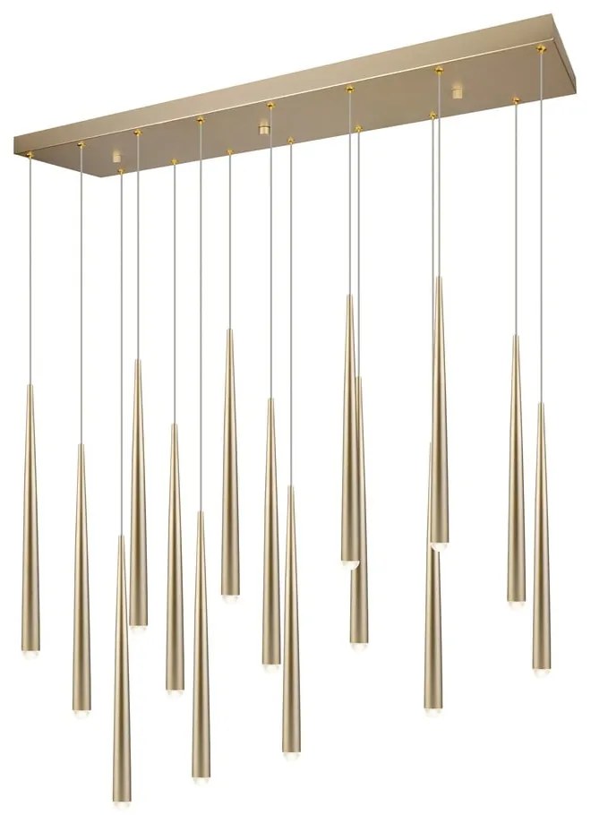 LED висящо осветително тяло в златист цвят Cala – Trio Select