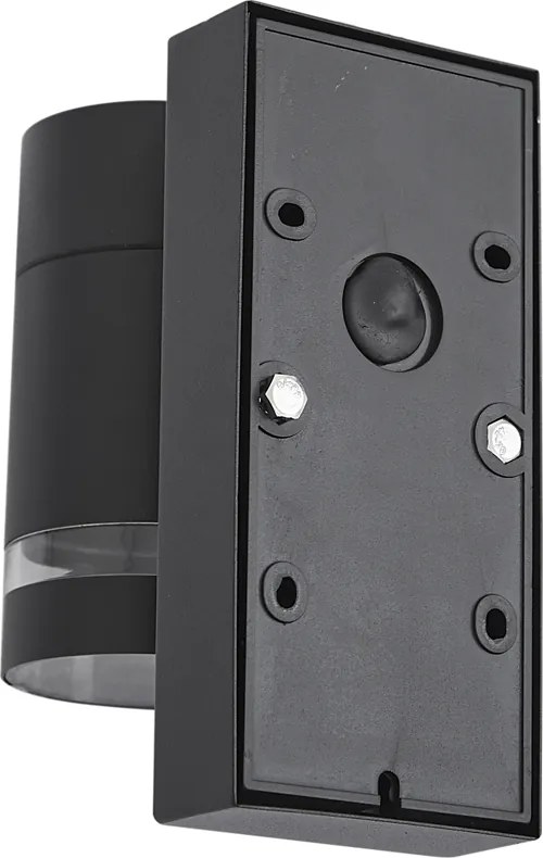 Модерна външна стенна лампа черна IP44 със сензор за здрач - Ensam