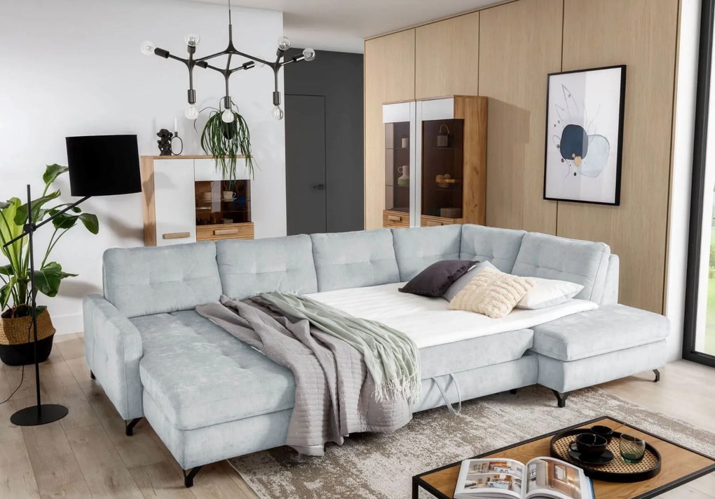 Ъглов диван Kognito max-Right-Gkri Anoixto