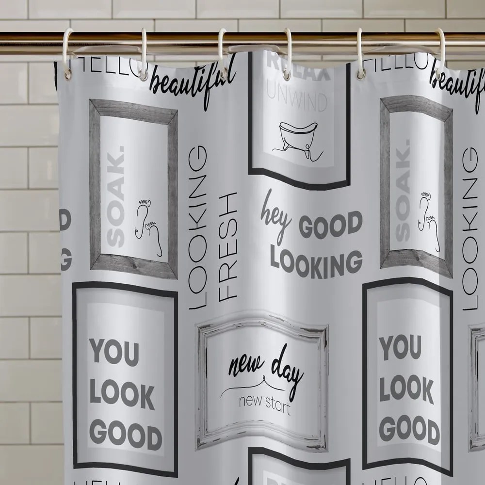 Завеса за душ 180x180 cm Relax and Unwind – Catherine Lansfield