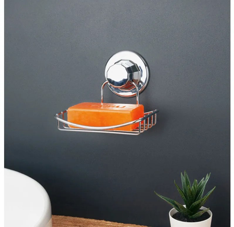 Поставка за сапун TEKNO TEL DM 265, 13х12х10 см, Вакуум, Хром