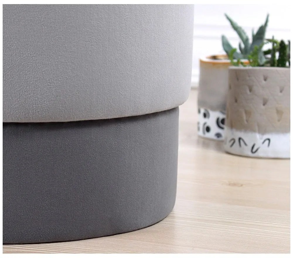 Сива табуретка Ropp – Artie