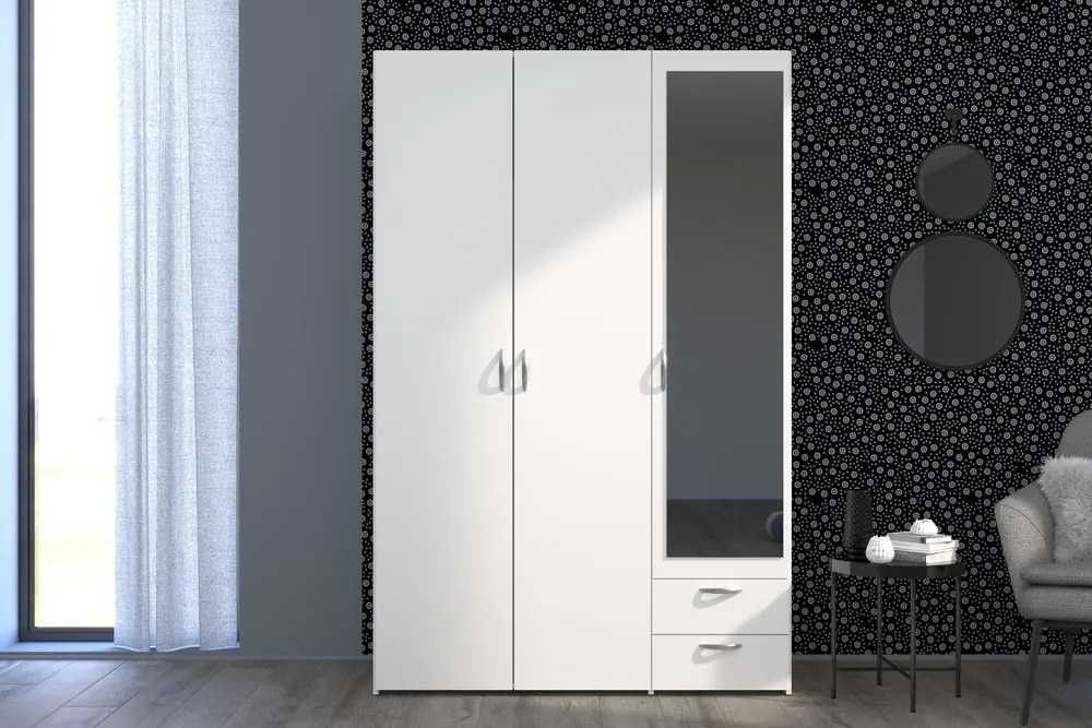 Гардероб Dorm 3-врати с огледало-Leuko